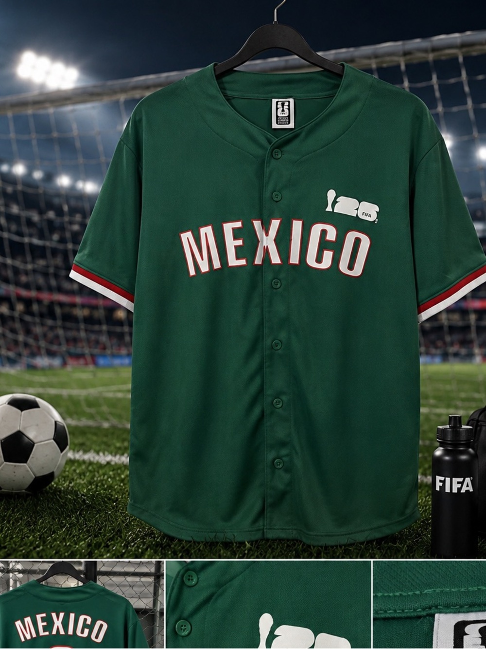 NWT Men’s Mexico FIFA Soccer ⚽️ Jersey Sz L